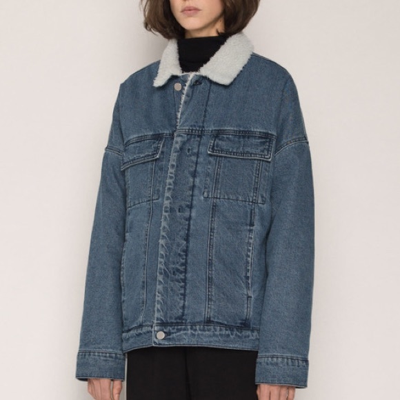 OAK + FORT Sherpa Denim Jacket - Picture 5 of 6